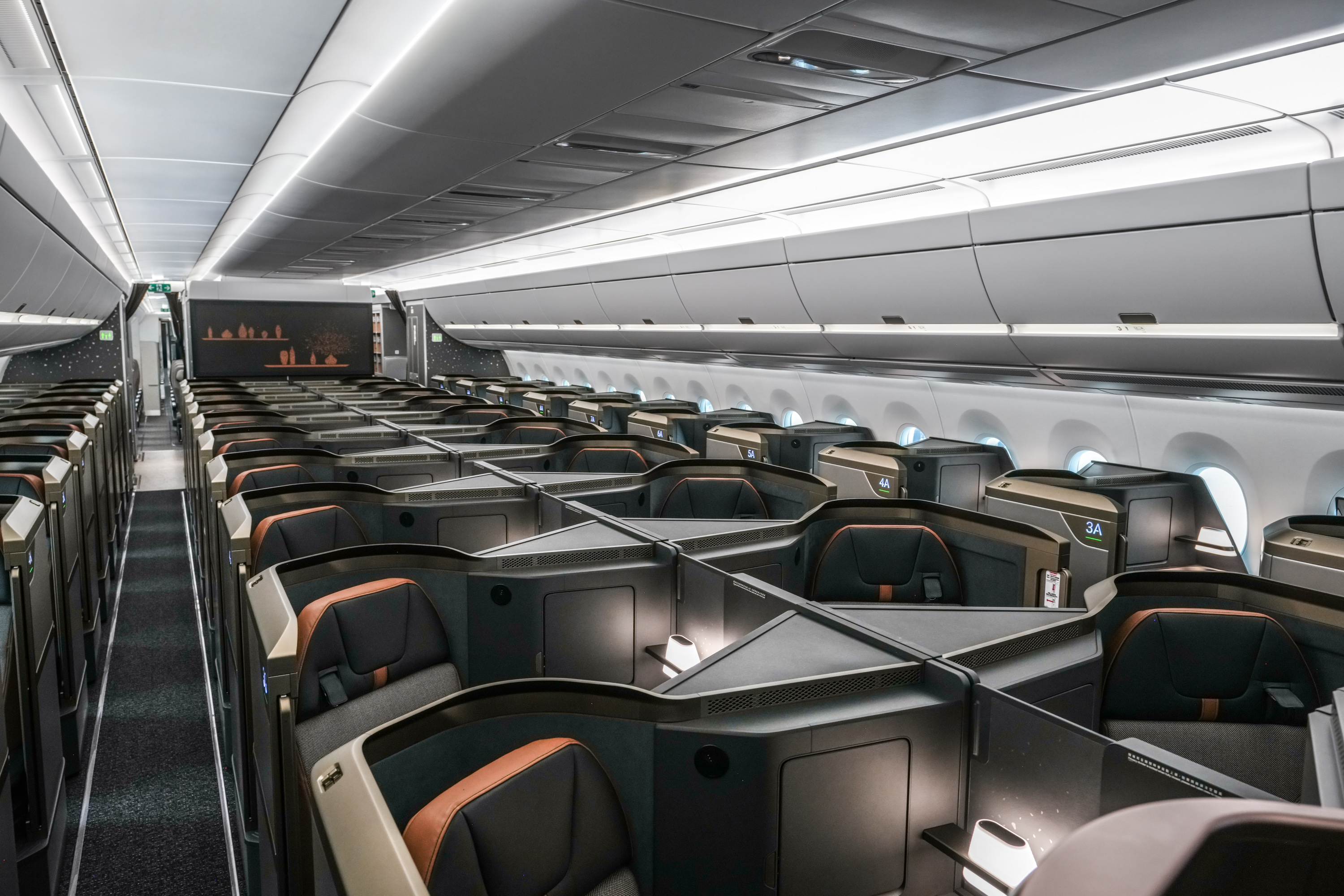 Starlux A350 1000 business cabin Starlux A350 1000 business cabin