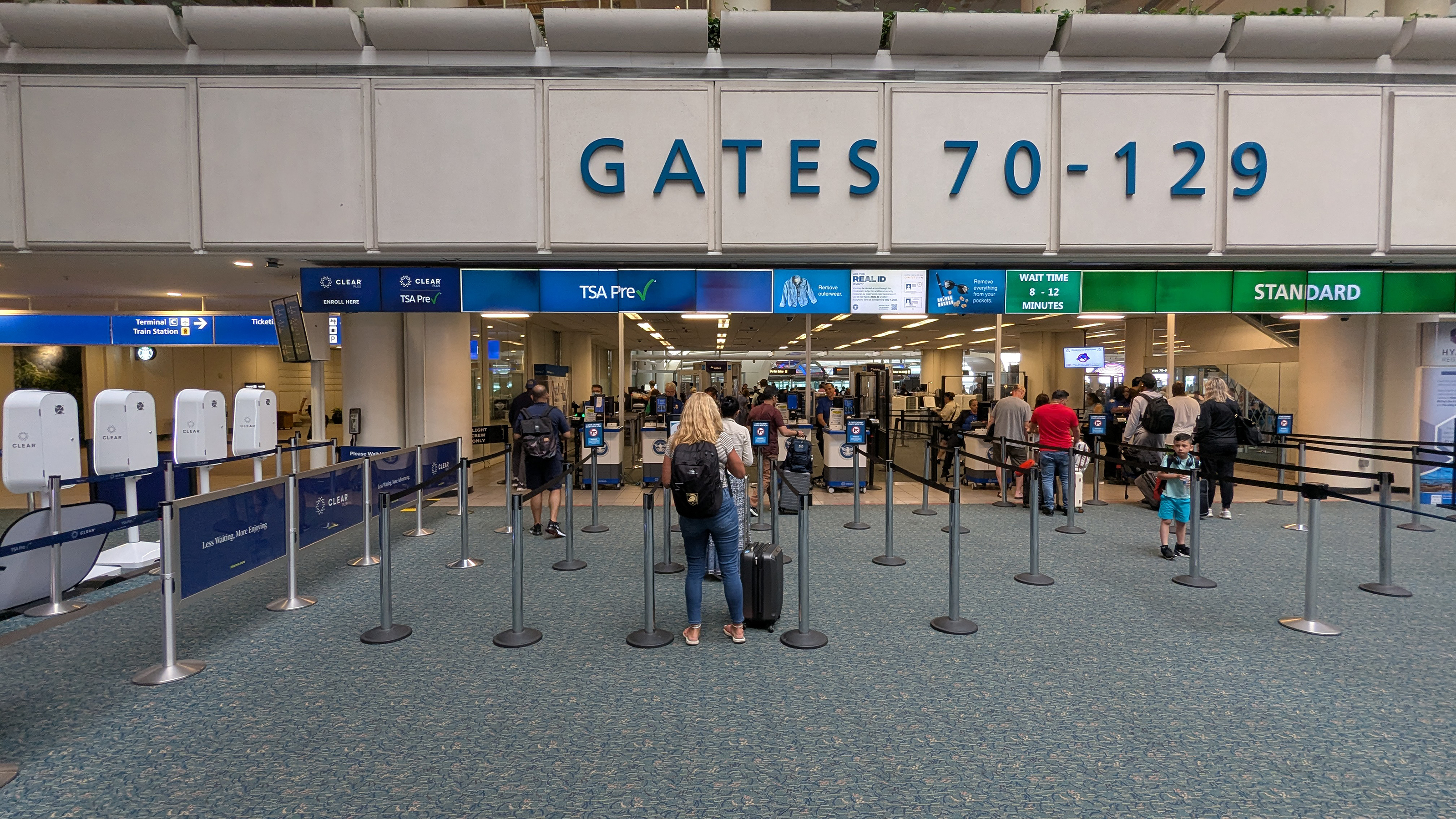 TSA standard Precheck Clear lanes MCO Terminal B TSA standard Precheck Clear lanes MCO Terminal B
