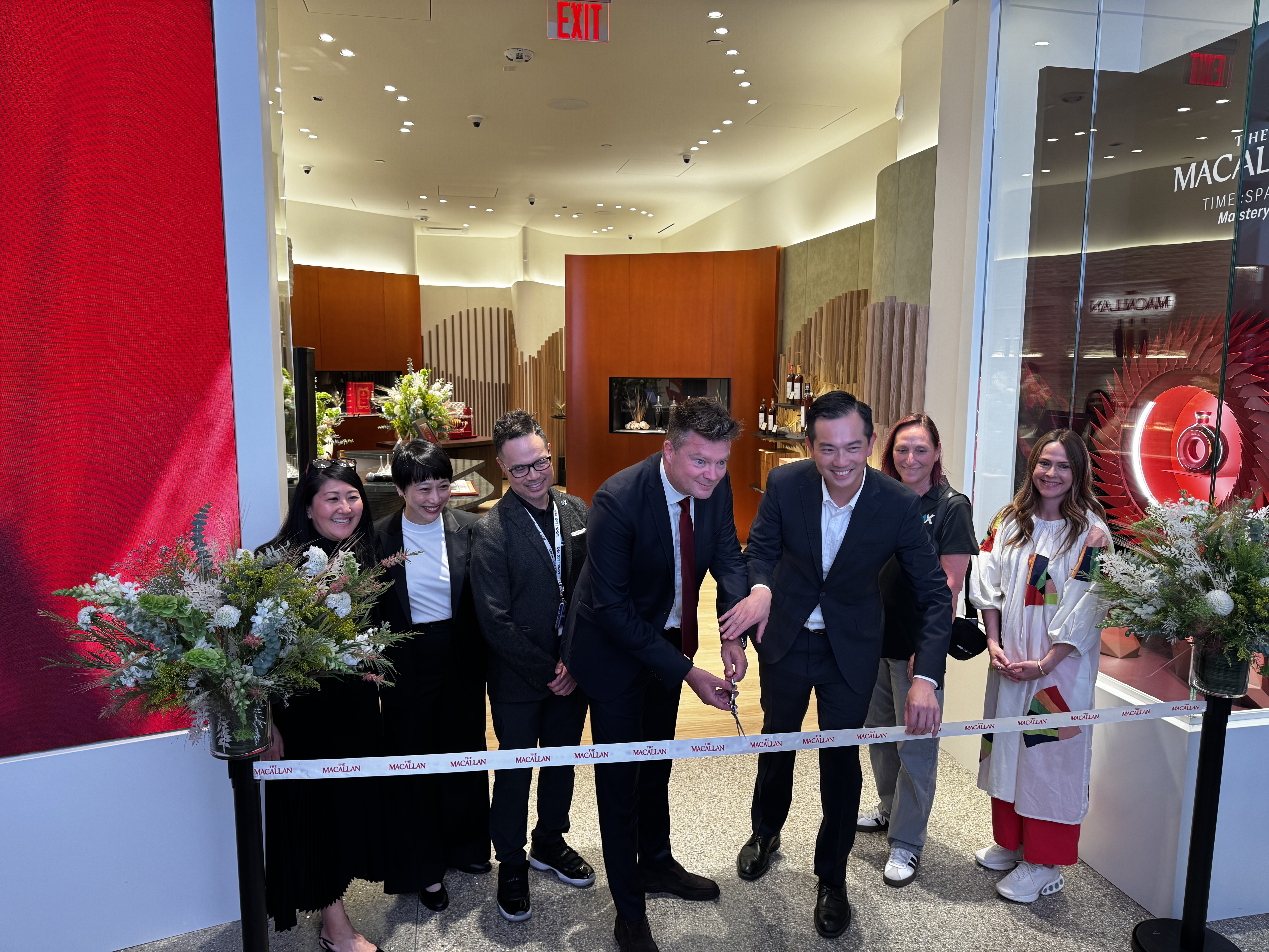 The Macallan Boutique LAX ribbon cutting The Macallan Boutique LAX ribbon cutting