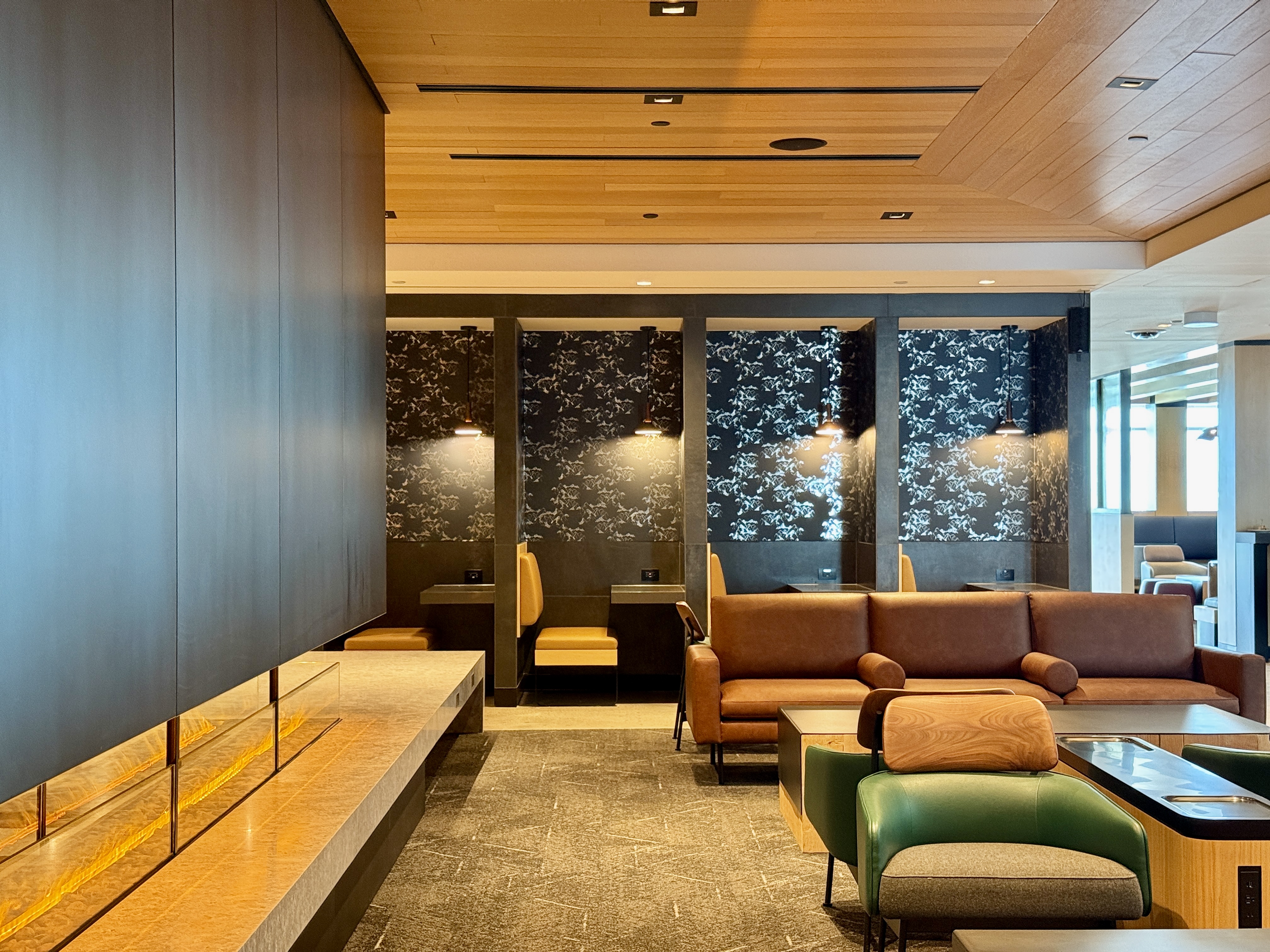 United Club Denver B West Level 4 Fireplace and Couches United Club Denver B West Level 4 Fireplace and Couches