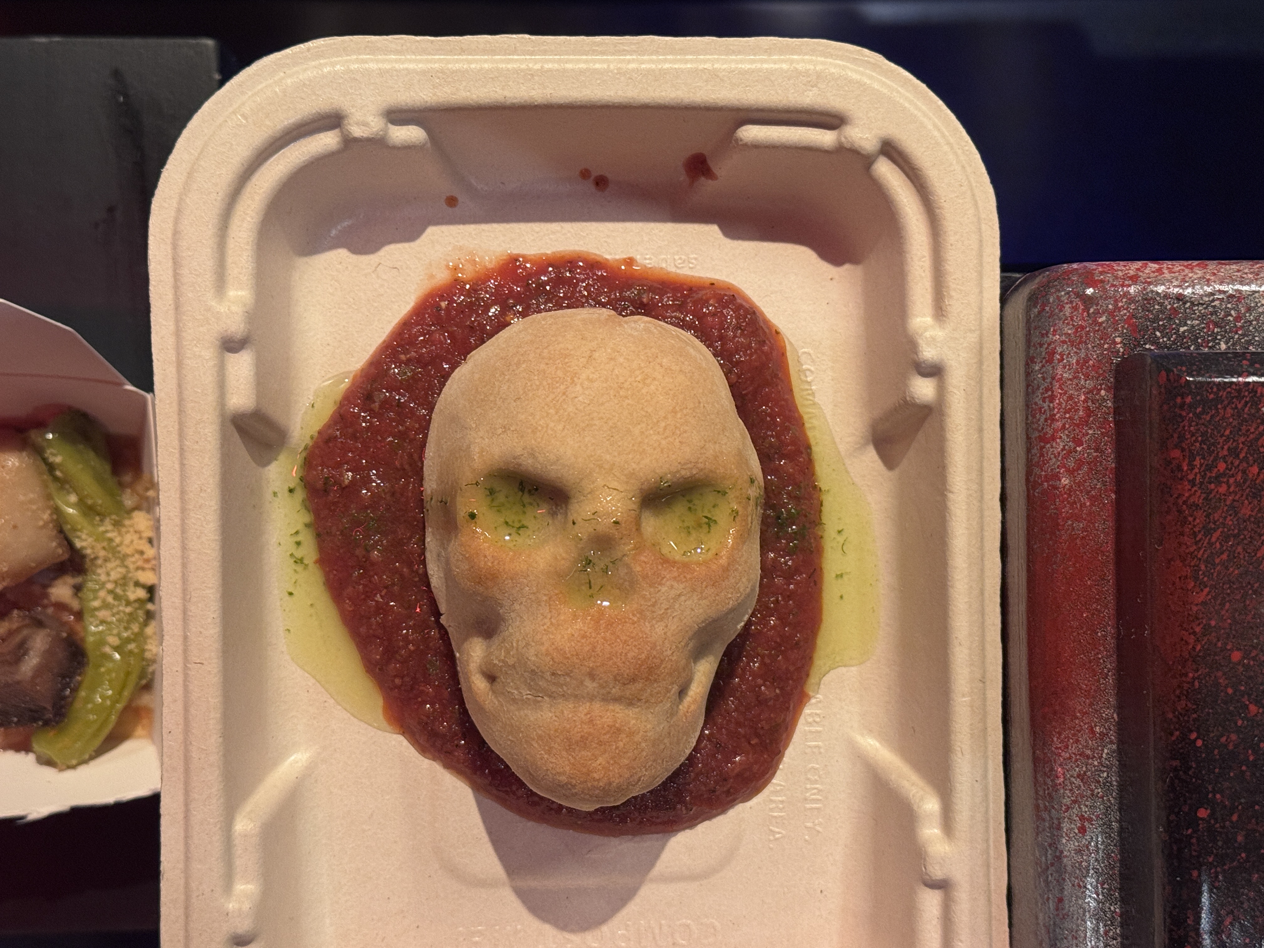 Universal Horror Unleashed Las Vegas pizza skull