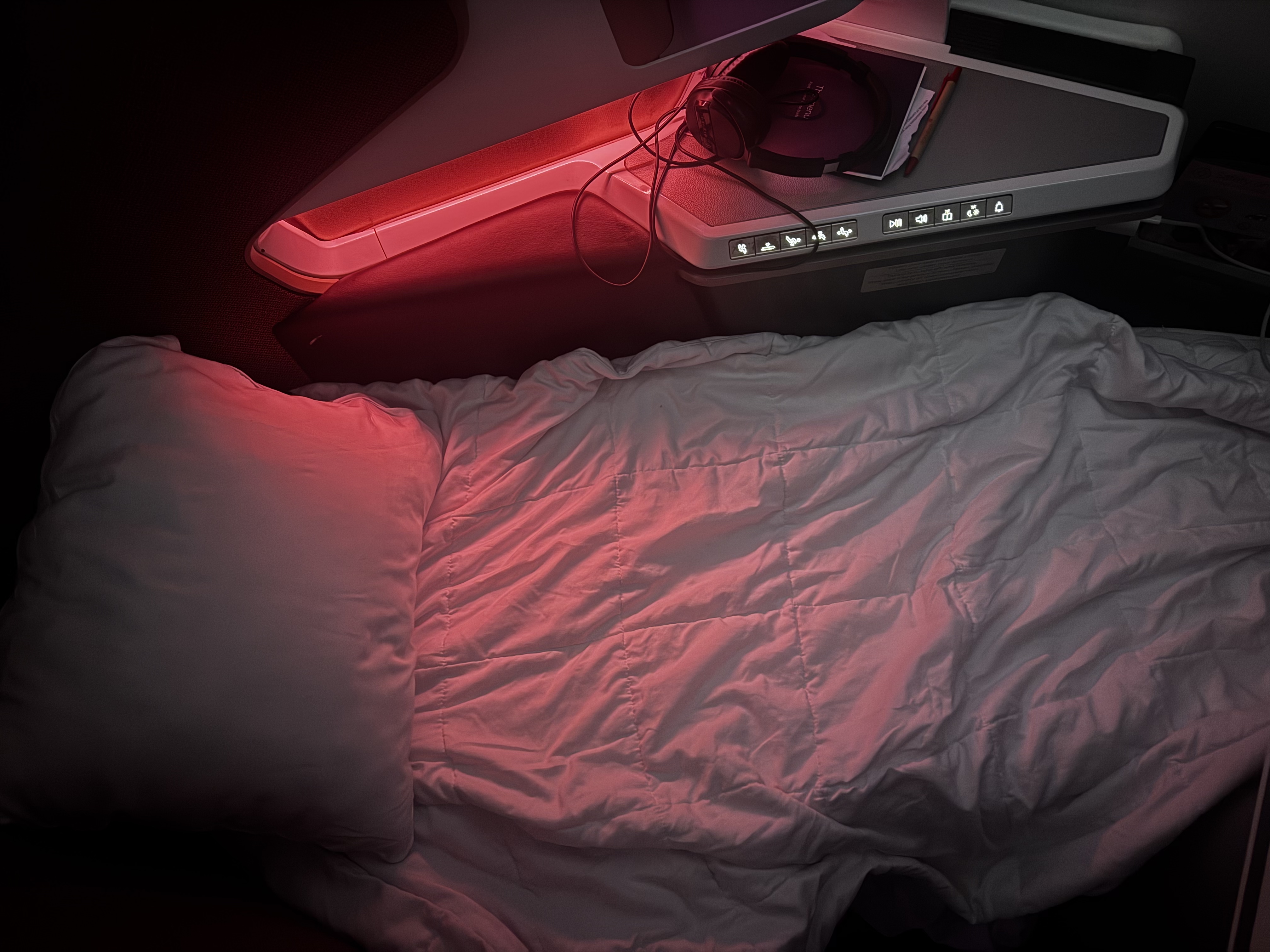Virgin Atlantic A350 1000 Upper Class lie flat