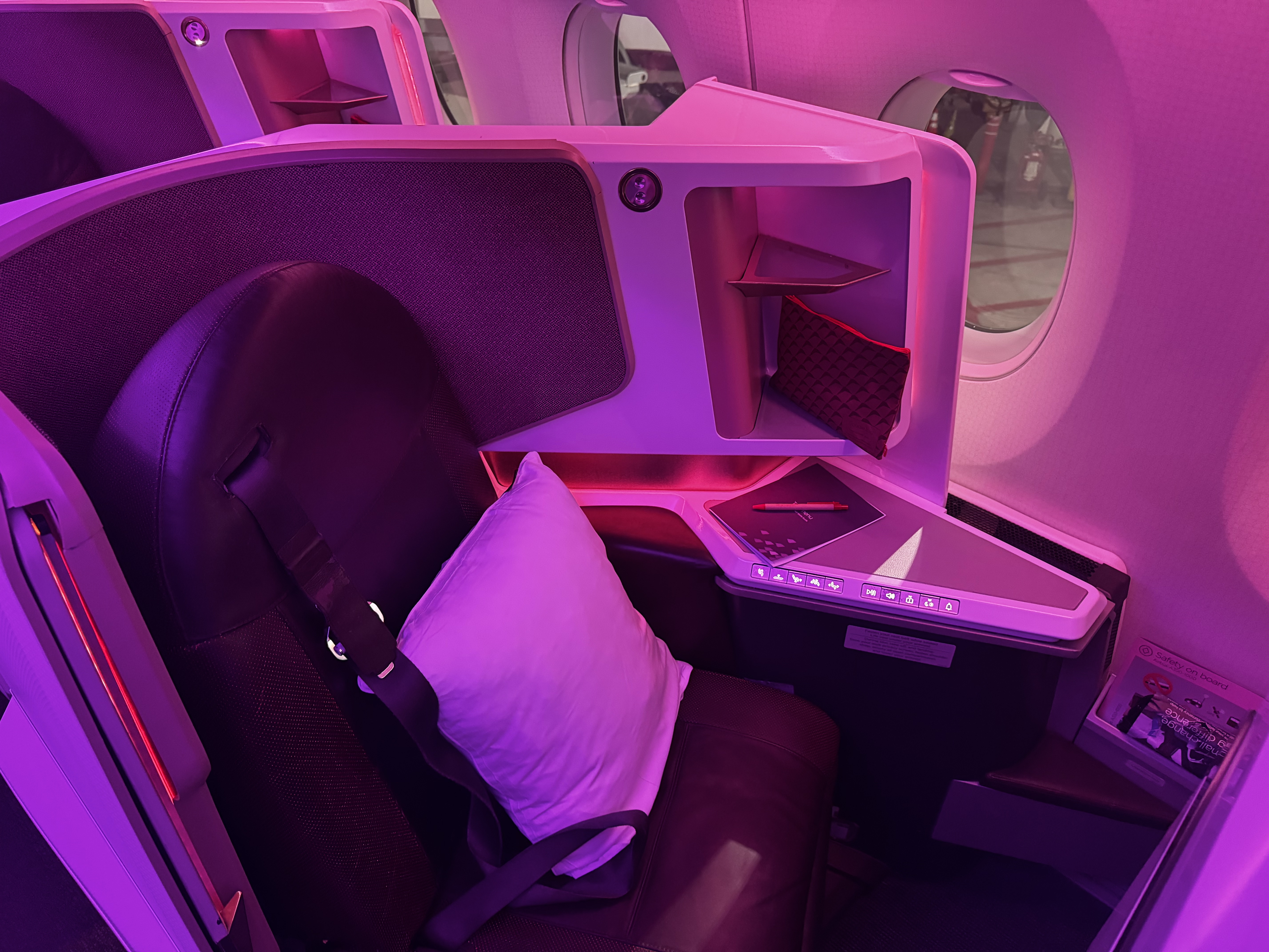 Virgin Atlantic A350 1000 Upper Class seat 7A