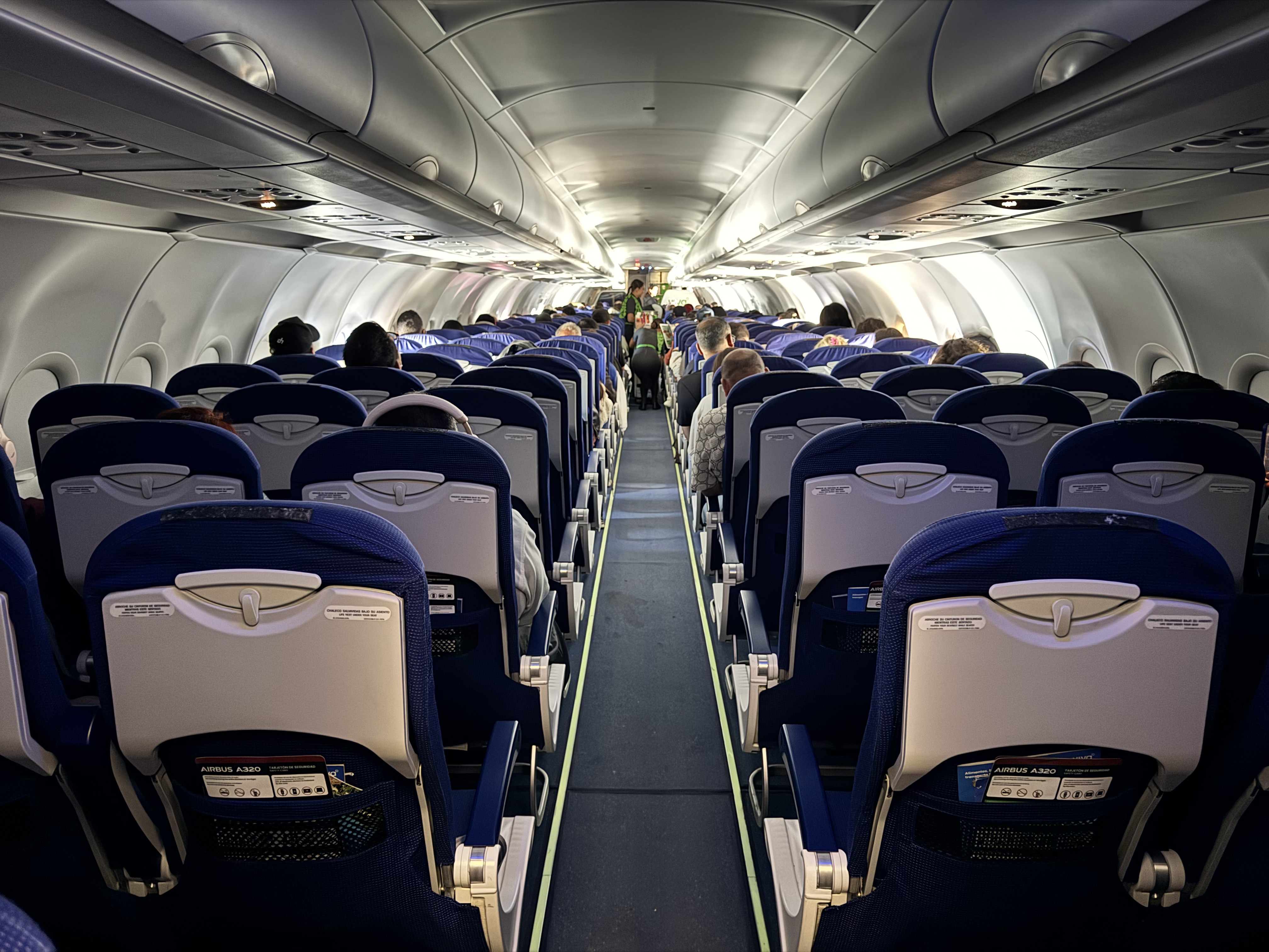 Viva Aerobus A320 Cabin View From Rear