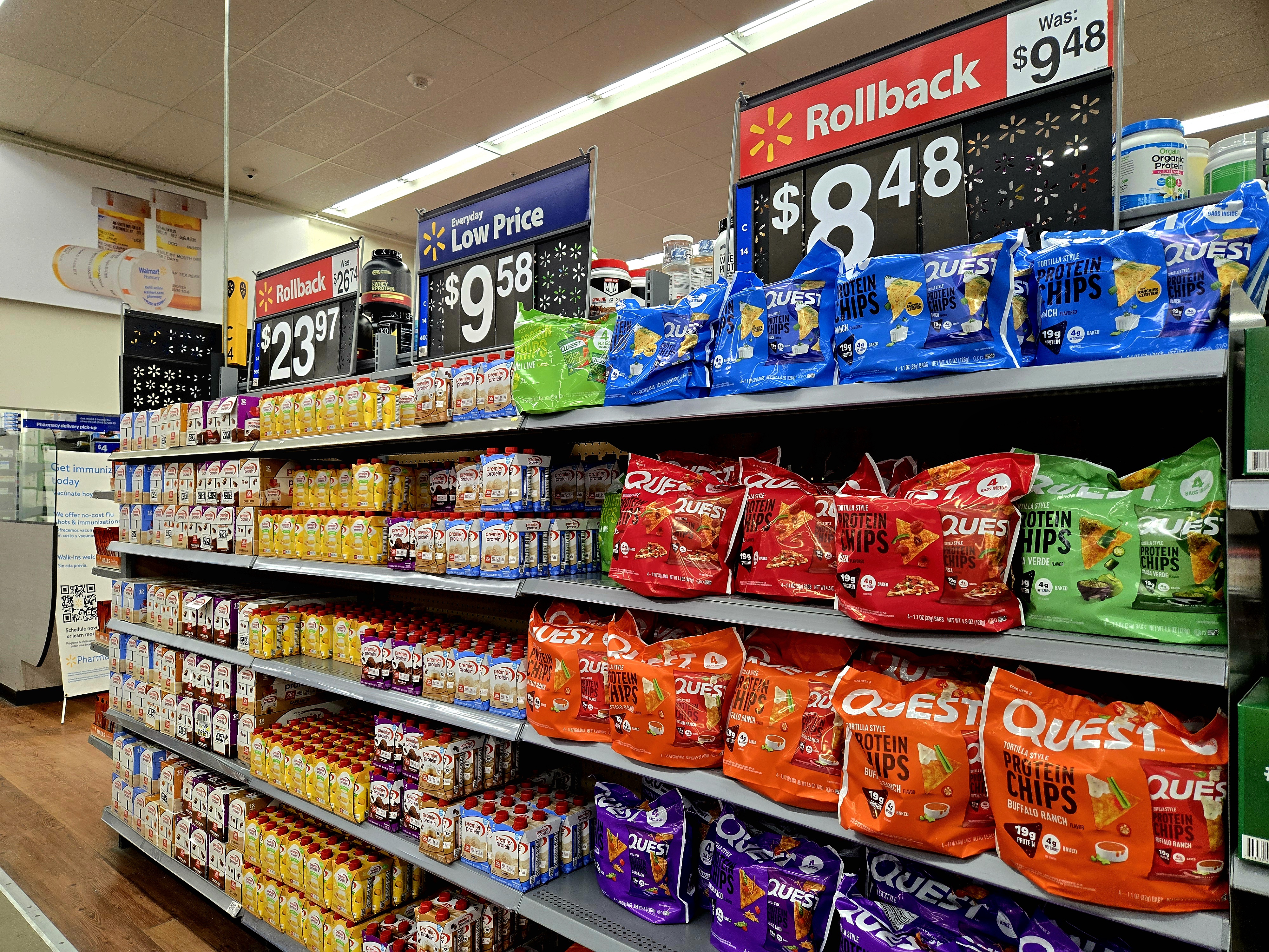 Walmart Bag of Groceries On Counter Walmart Dietary Foods