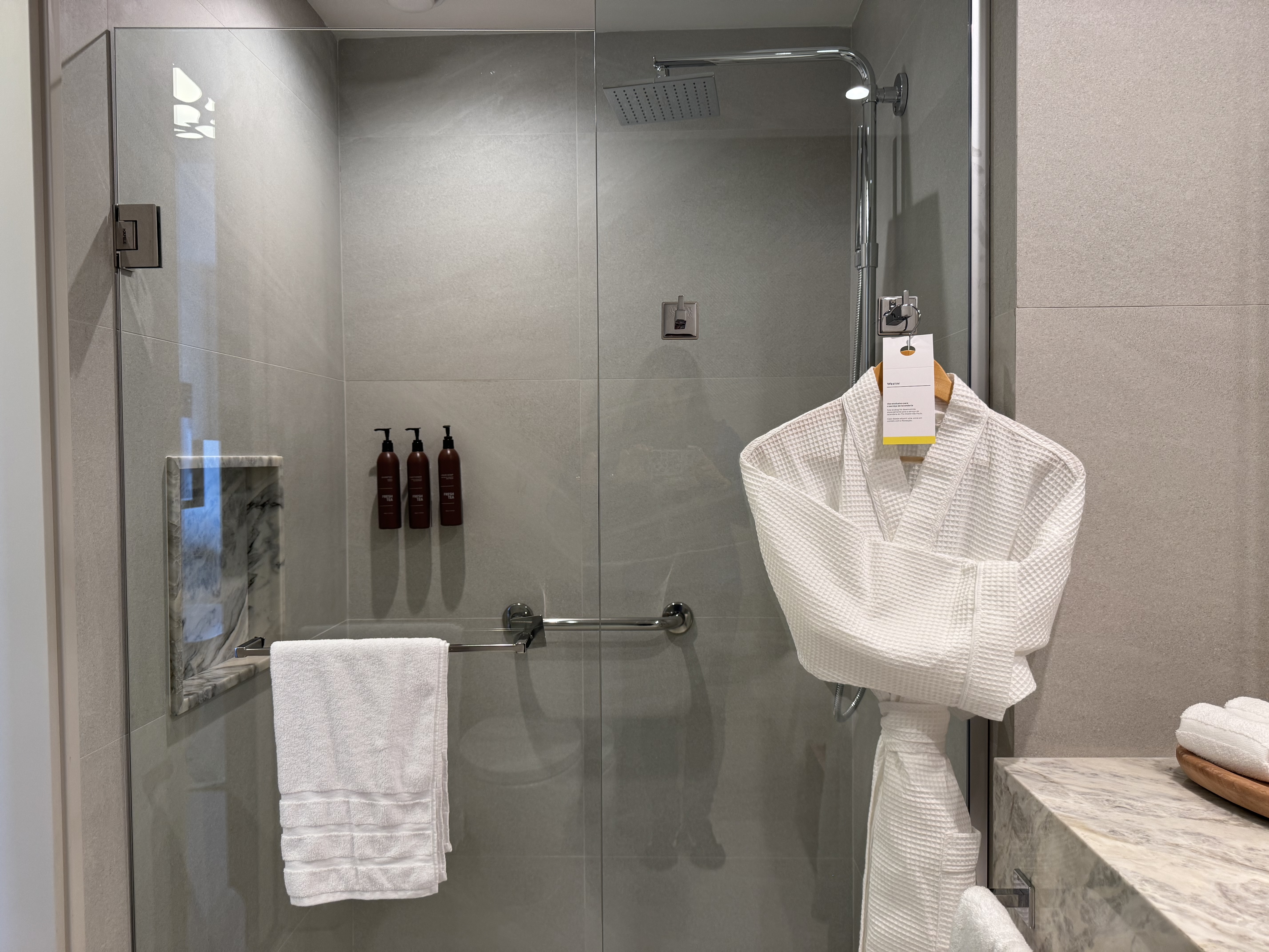 Westin Sao Paulo Marriott bathroom shower Westin Sao Paulo Marriott bathroom shower
