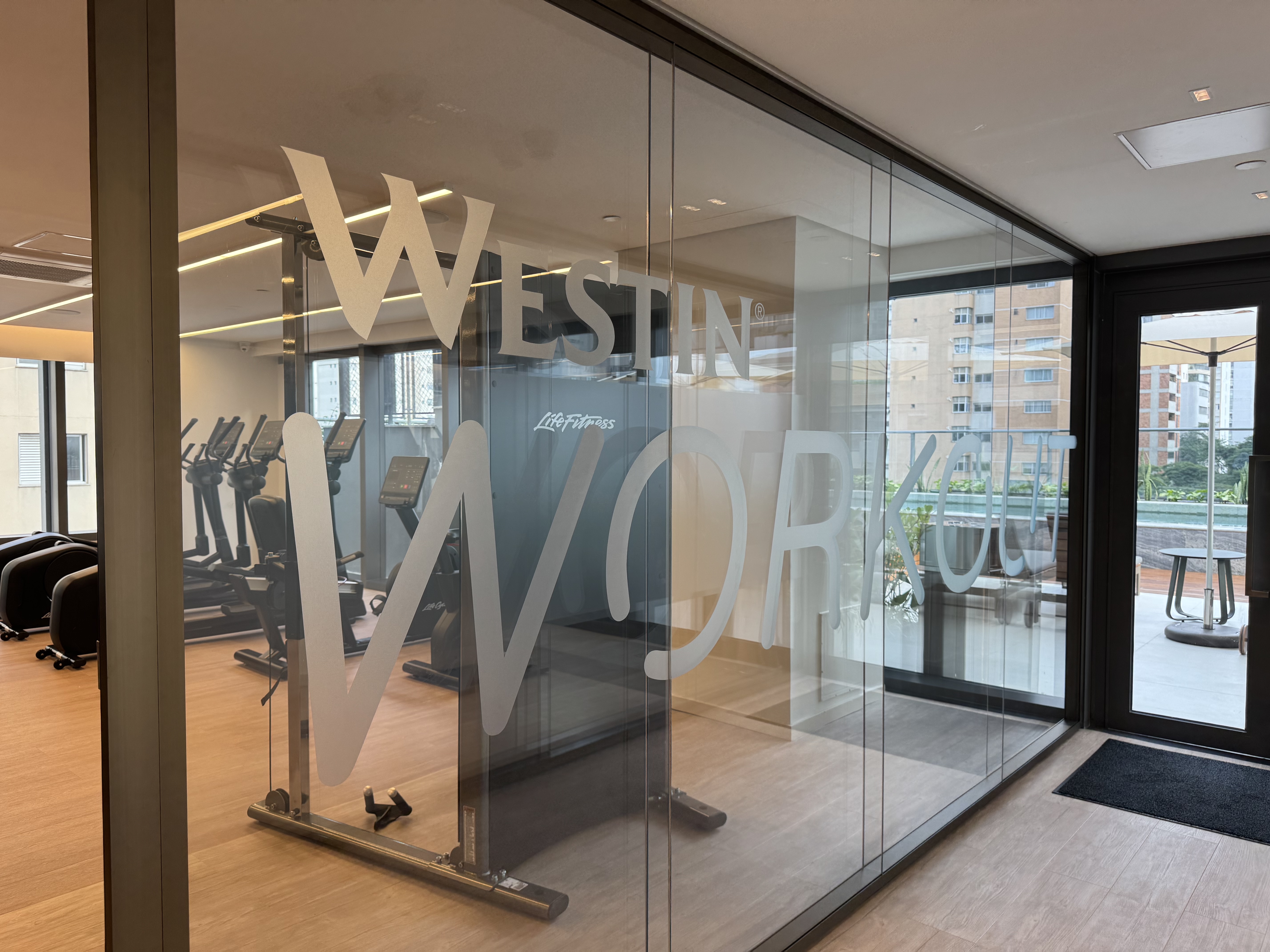 Westin Sao Paulo Marriott gym entrance Westin Sao Paulo Marriott gym entrance