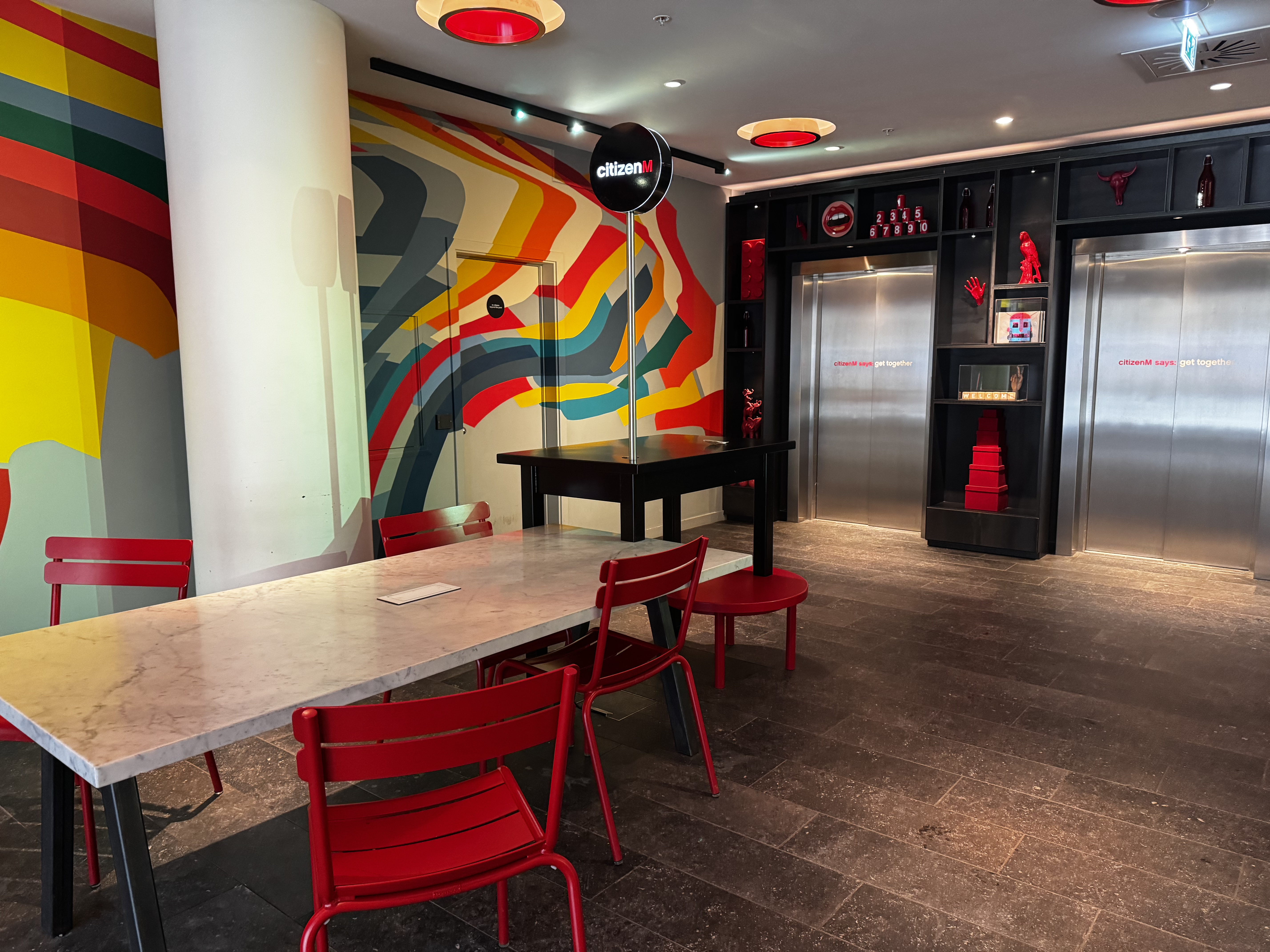 citizenM Copenhagen Radhuspladsen ground floor waiting area