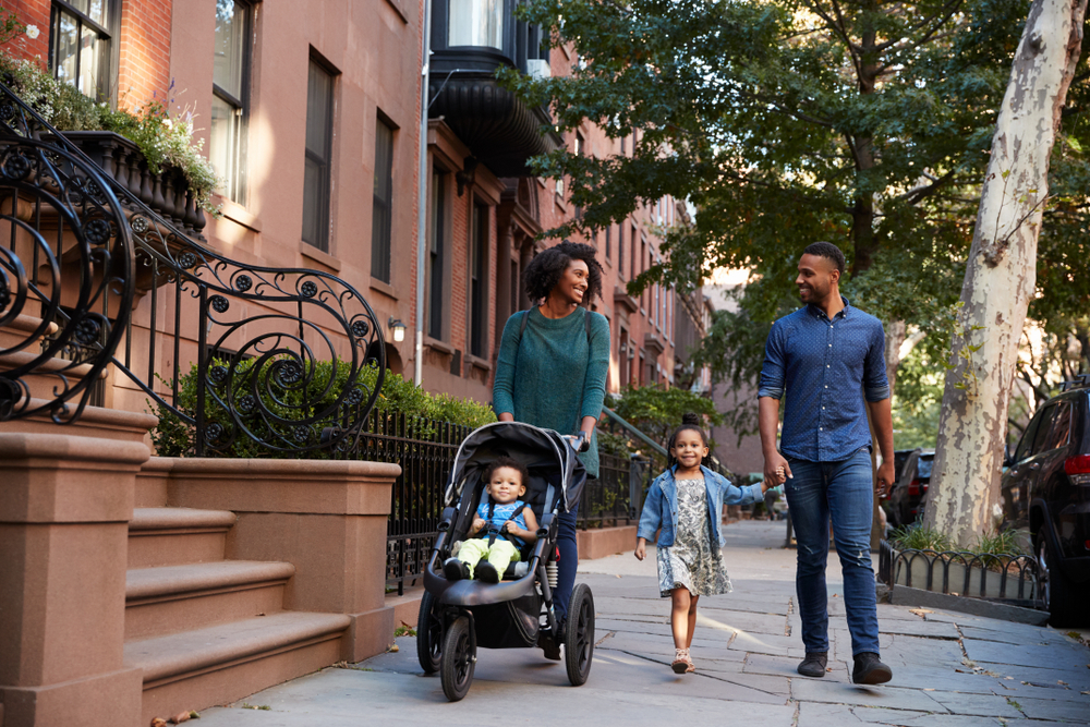 family walking together 