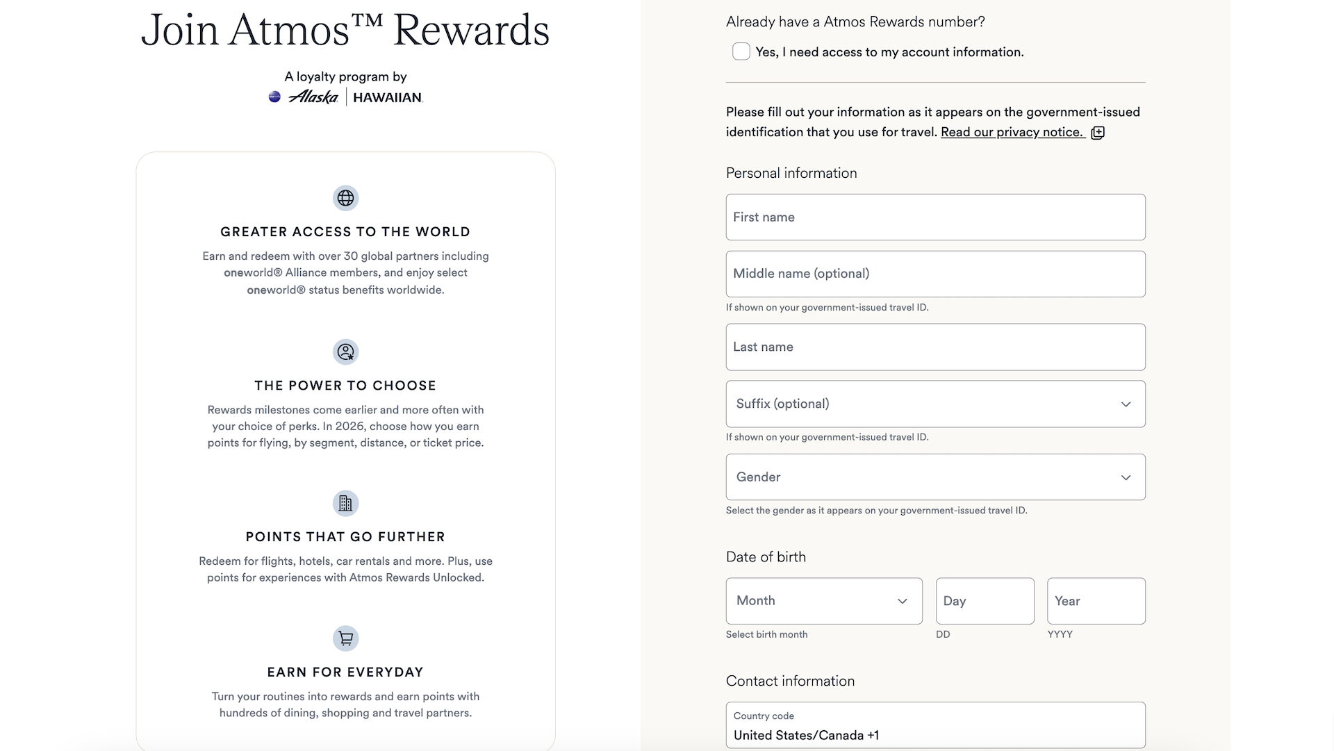 Join Alaska Airlines Atmos Rewards