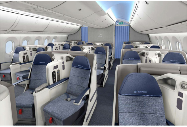 Air Europa Lie-Flat Business Class Air Europa Business Class Cabin