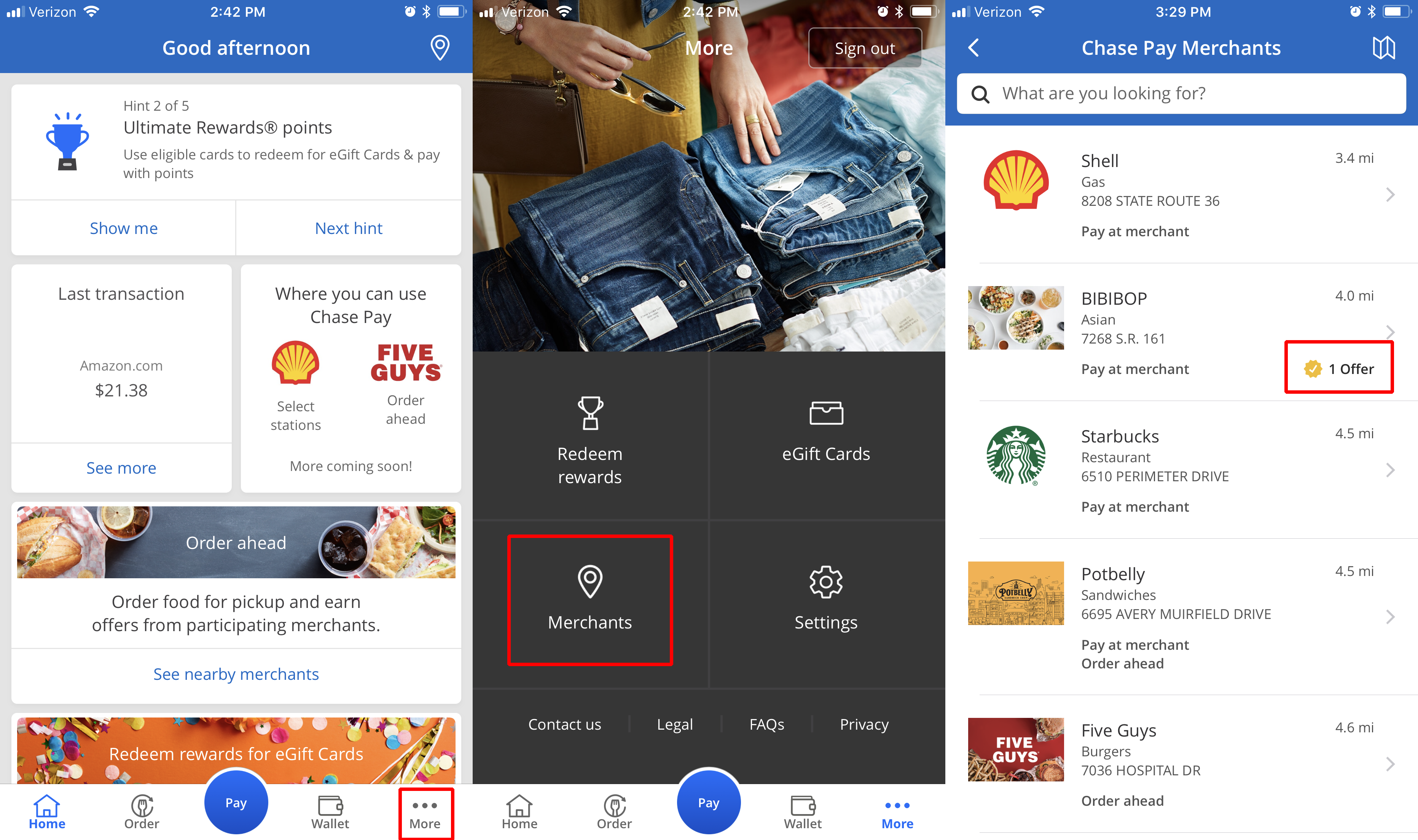 Chase Pay Merchant Offers
