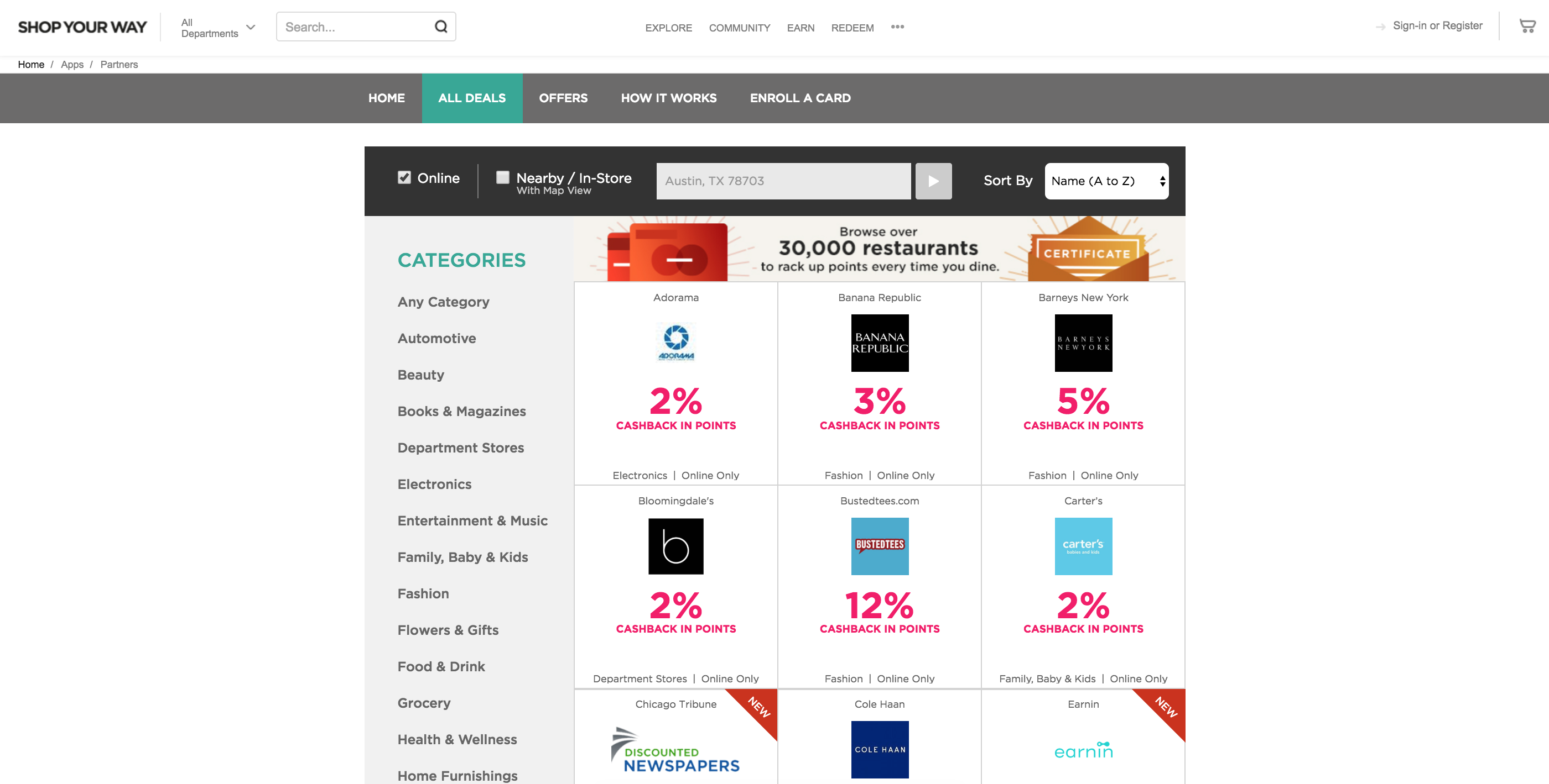 Shop Your Way Platform