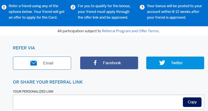 American Express Refer a Friend