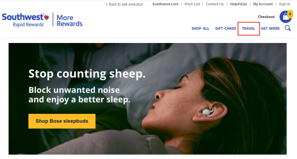 Southwest More Rewards Travel