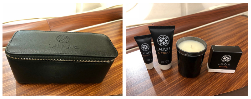 Singapore Airlines First Class Suites JFK to Frankfurt - Lalique Kit