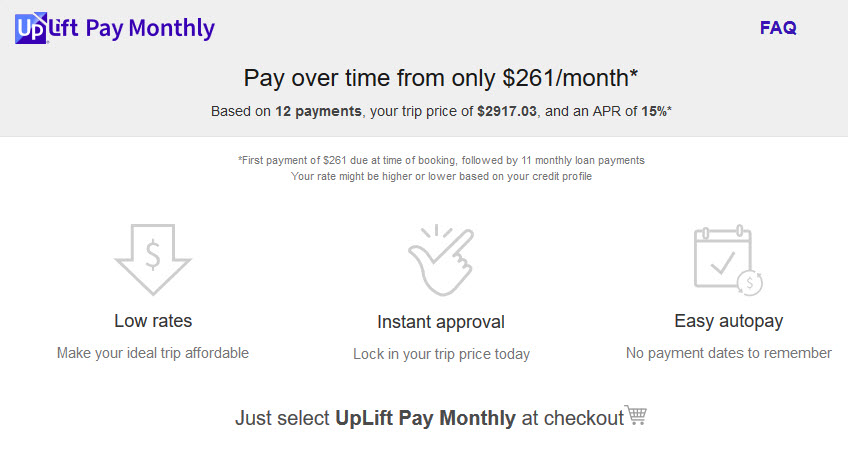 Southwest Vacations - Uplift