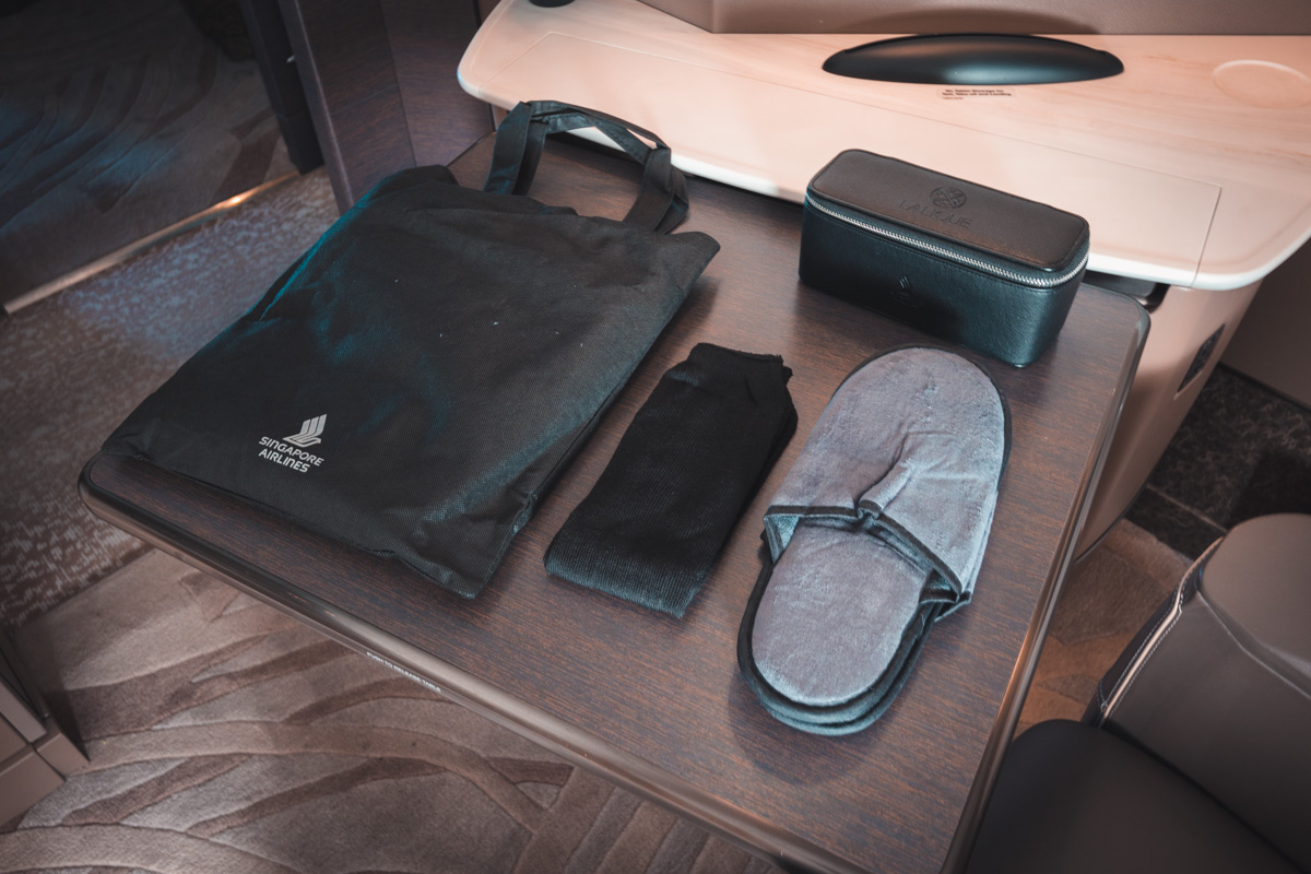Singapore Airlines new A380 First Suite PJs