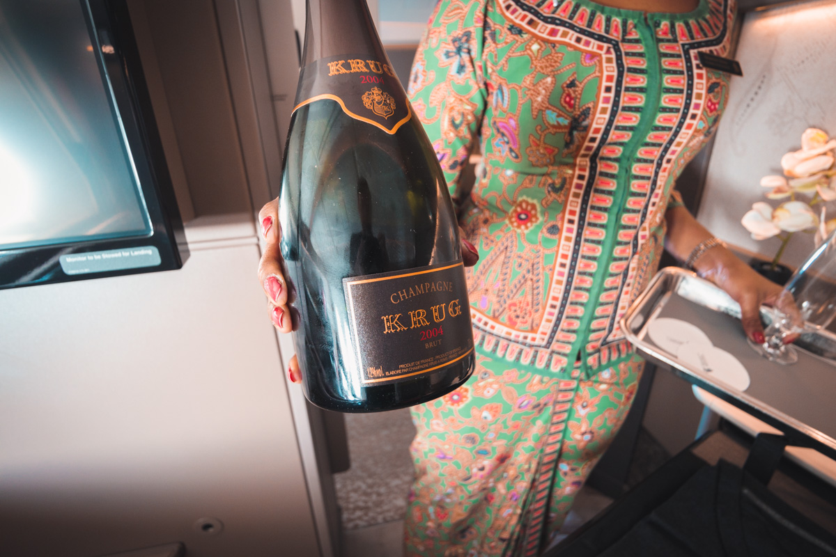 Singapore Airlines new A380 First Suite Krug