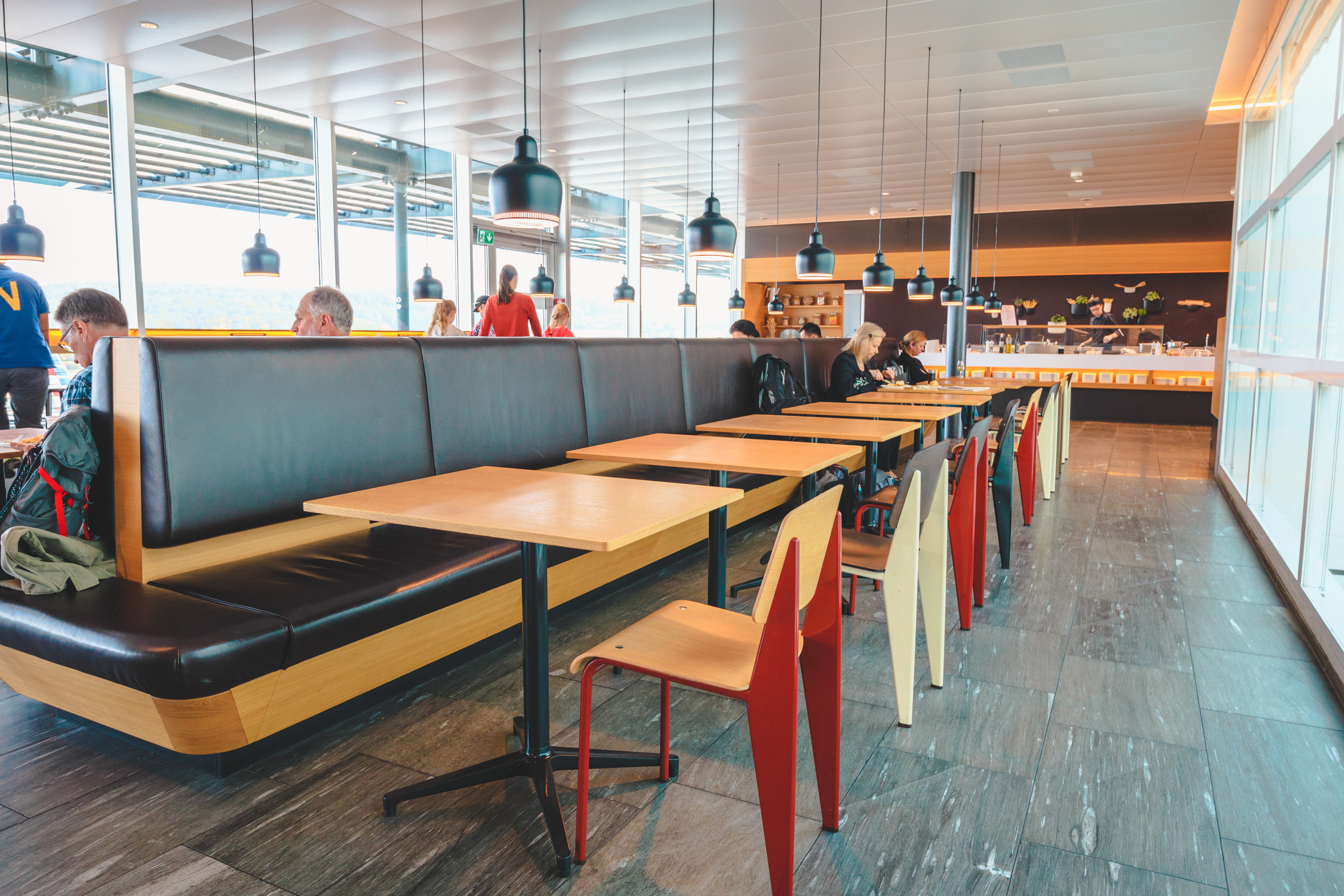 Swiss Senator Lounge Zurich Cafe Seating