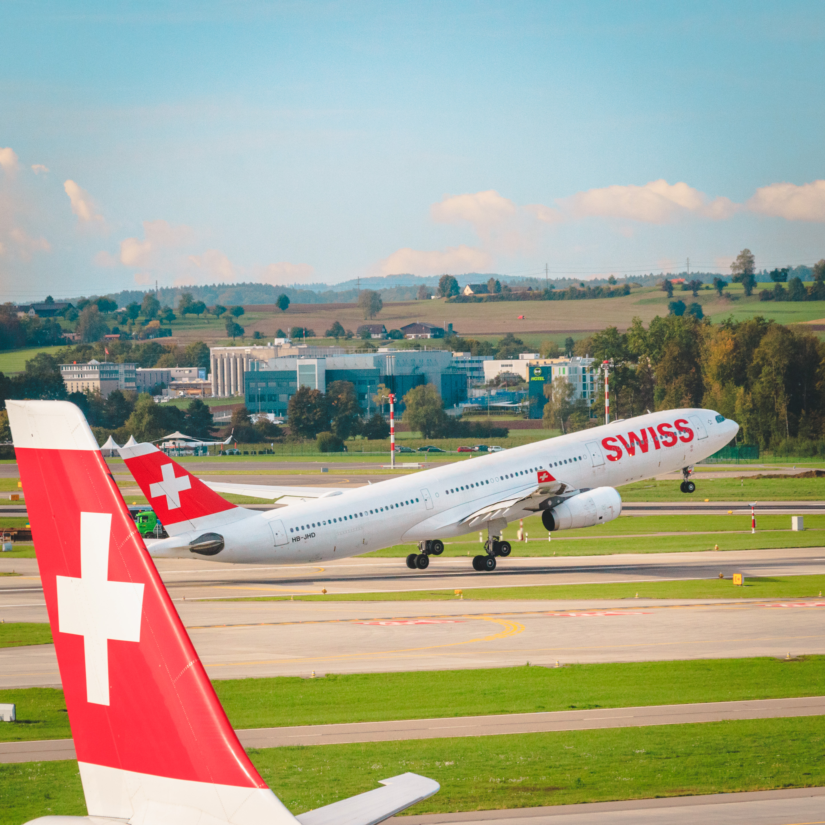 Swiss Senator Lounge Zurich Runway Views