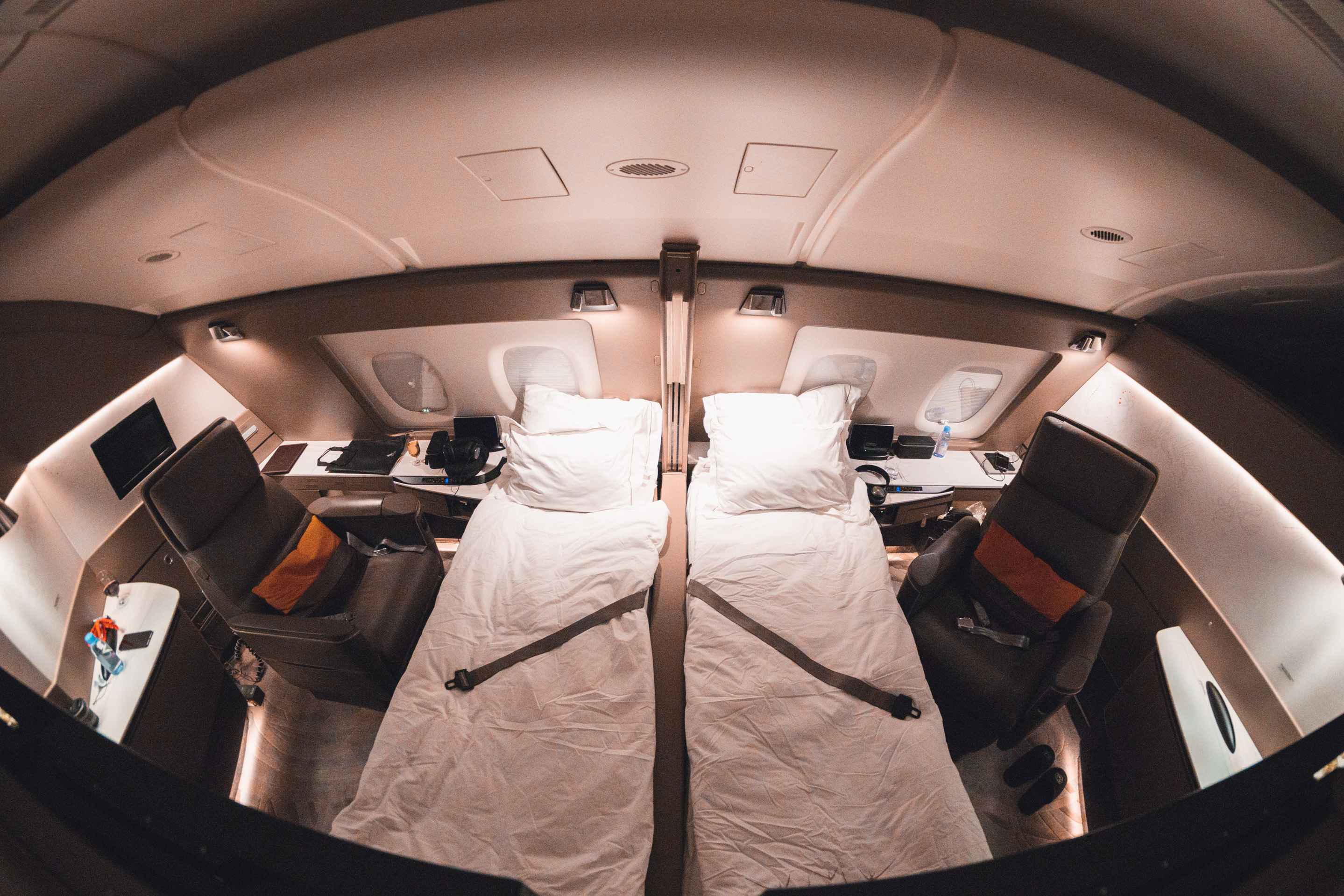 Singapore Airlines new A380 First Suite Double Bed