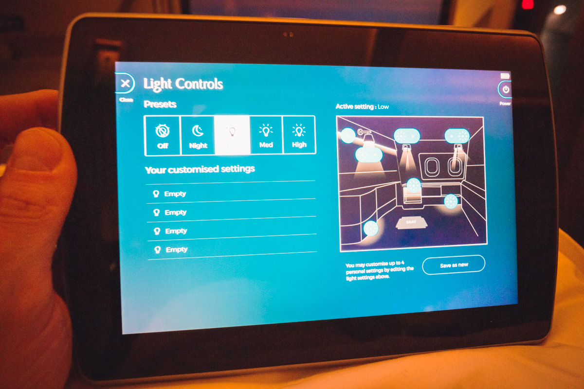 Singapore Airlines new A380 First Suite Tablet
