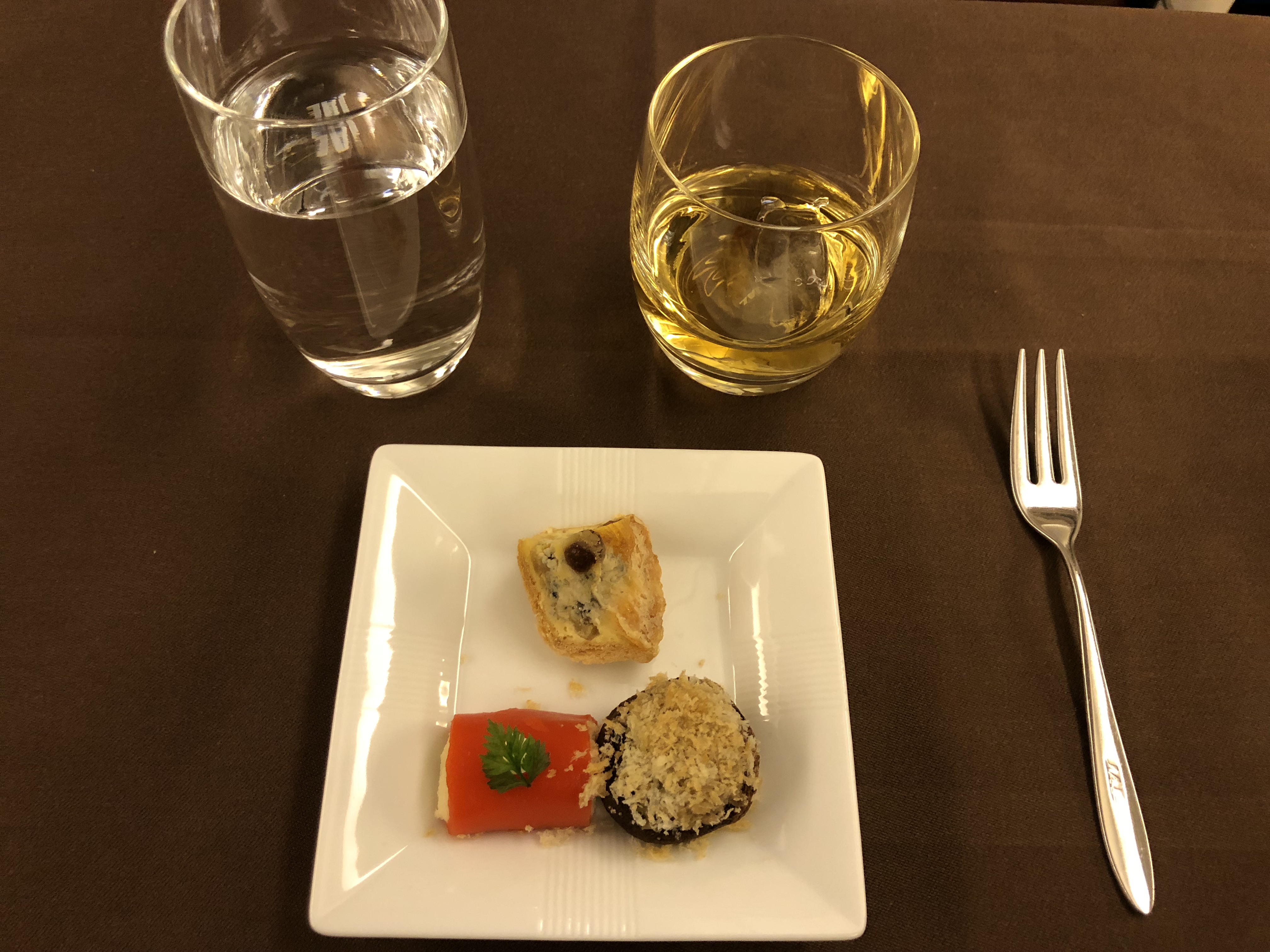 Appetizer with drinks