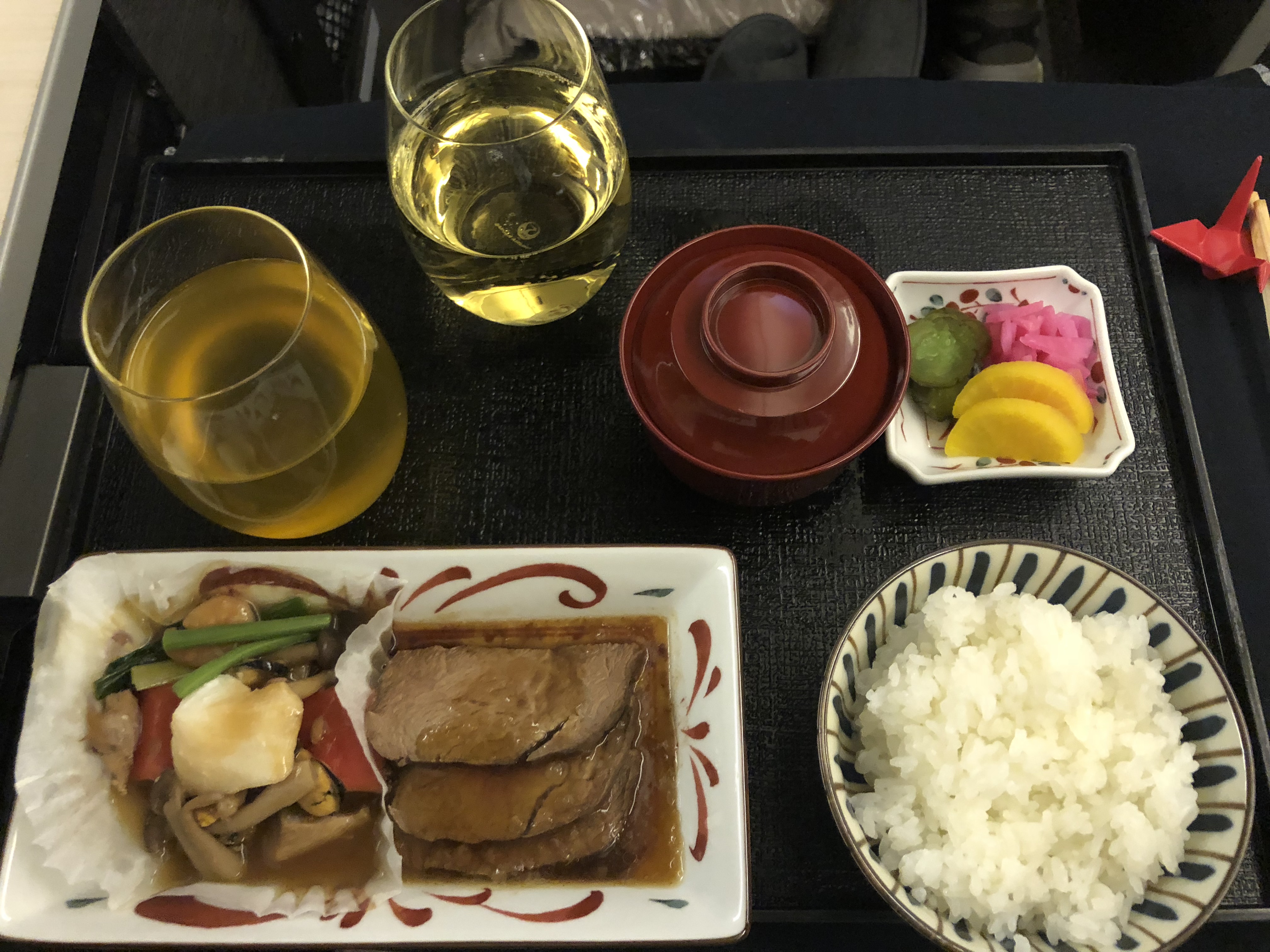 Japan Airlines 777 Business Class Second Main Course