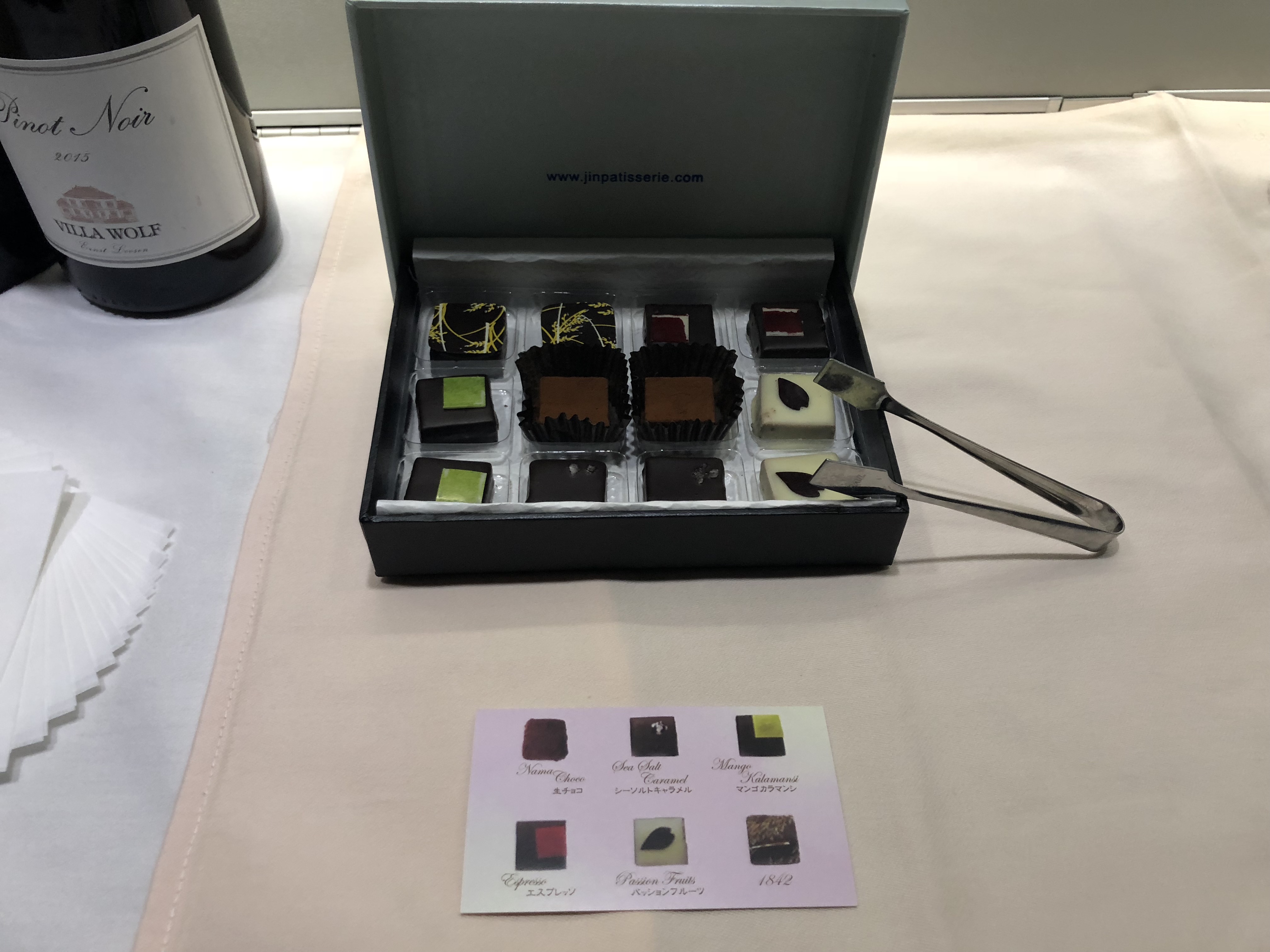 Galley Chocolates Japan Airlines 777 Business Class