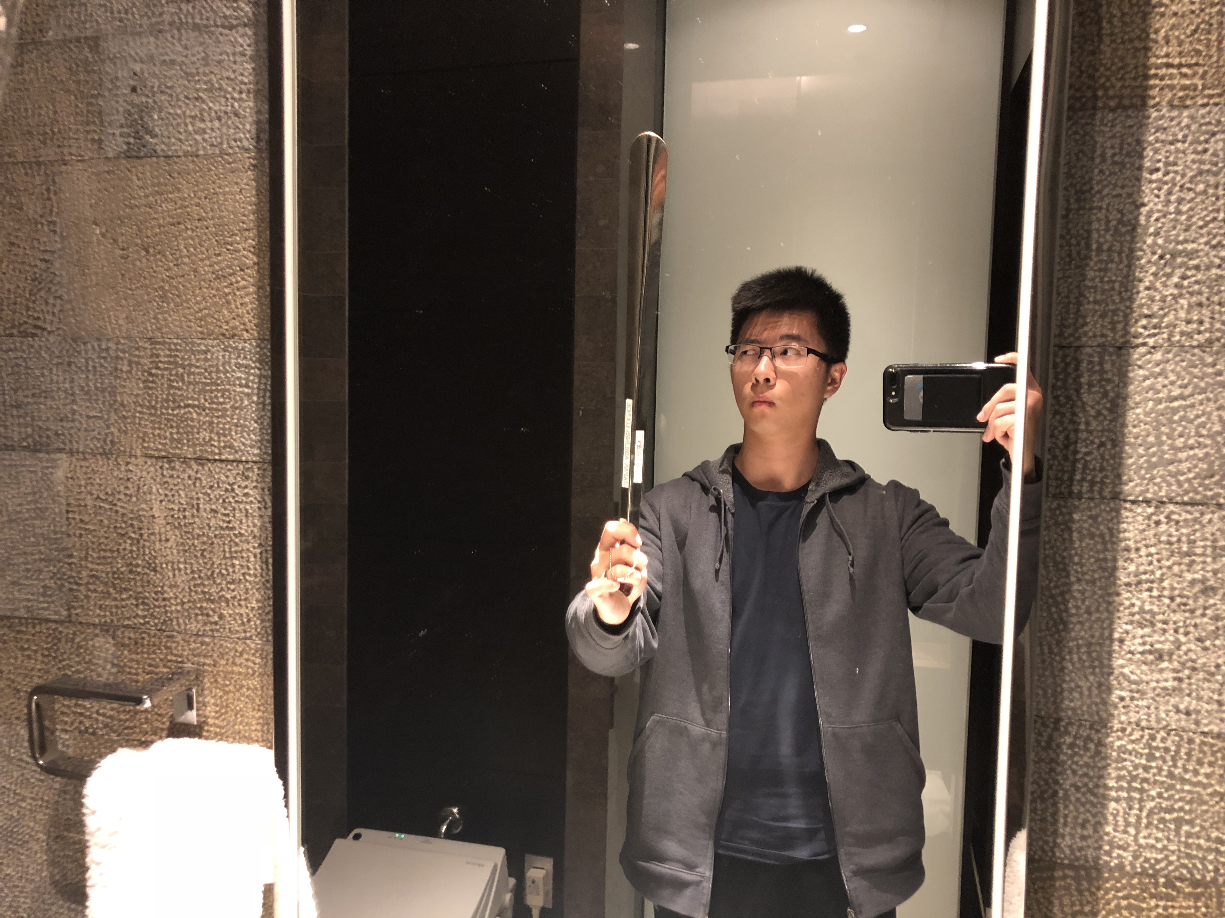 Japan Airlines First Class Lounge Shower Suite Steel Shoehorn