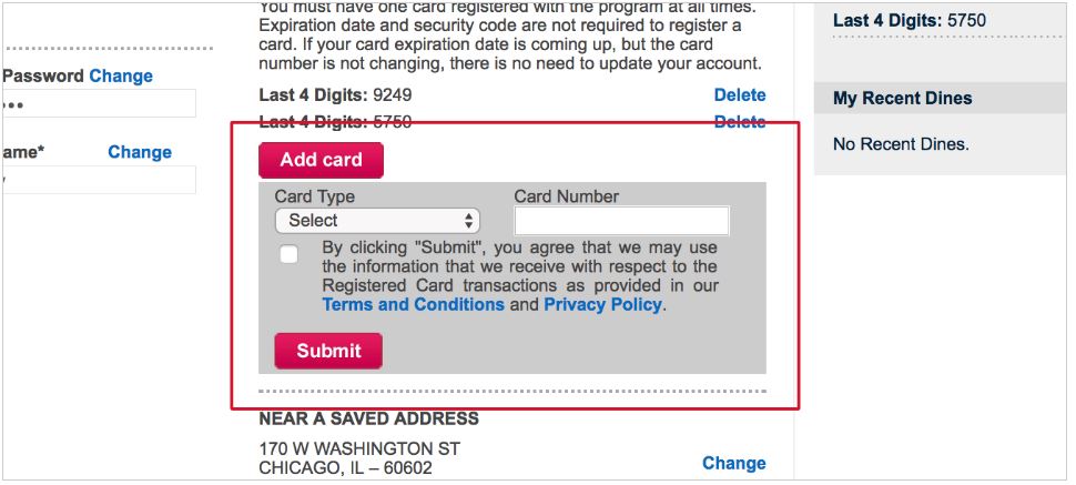 Orbitz Rewards Dining Credit Card