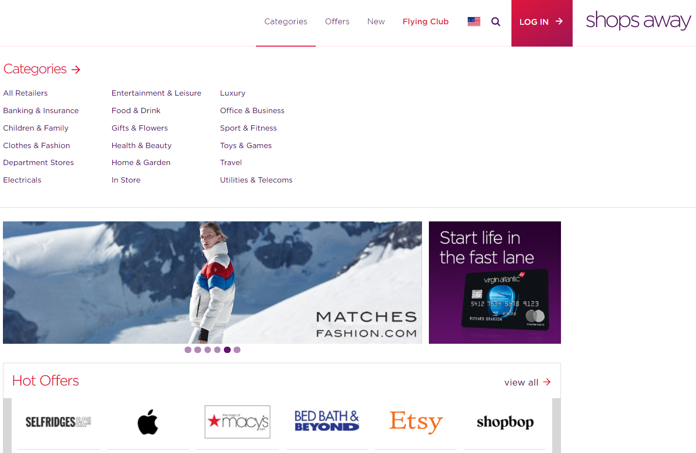 Virgin Atlantic Shops Away Shopping Portal Browse Retailers Virgin Atlantic Shops Away Shopping Portal Browse Retailers