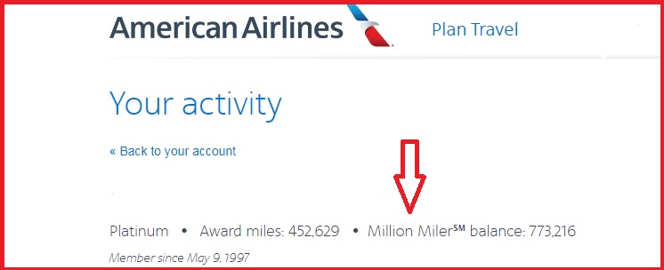 AA Million Miler