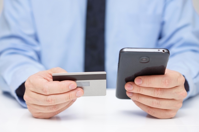 Cell phone credit card