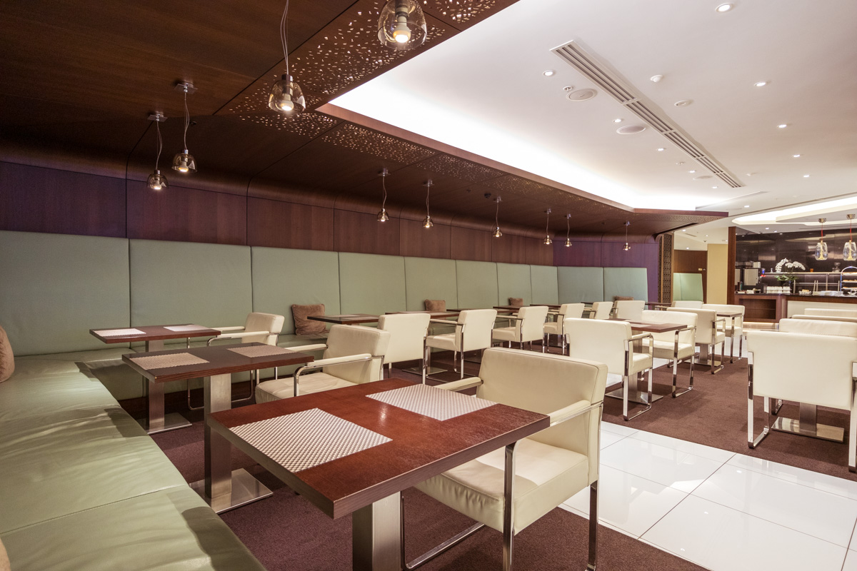 Etihad Lounge Sydney Dining Area