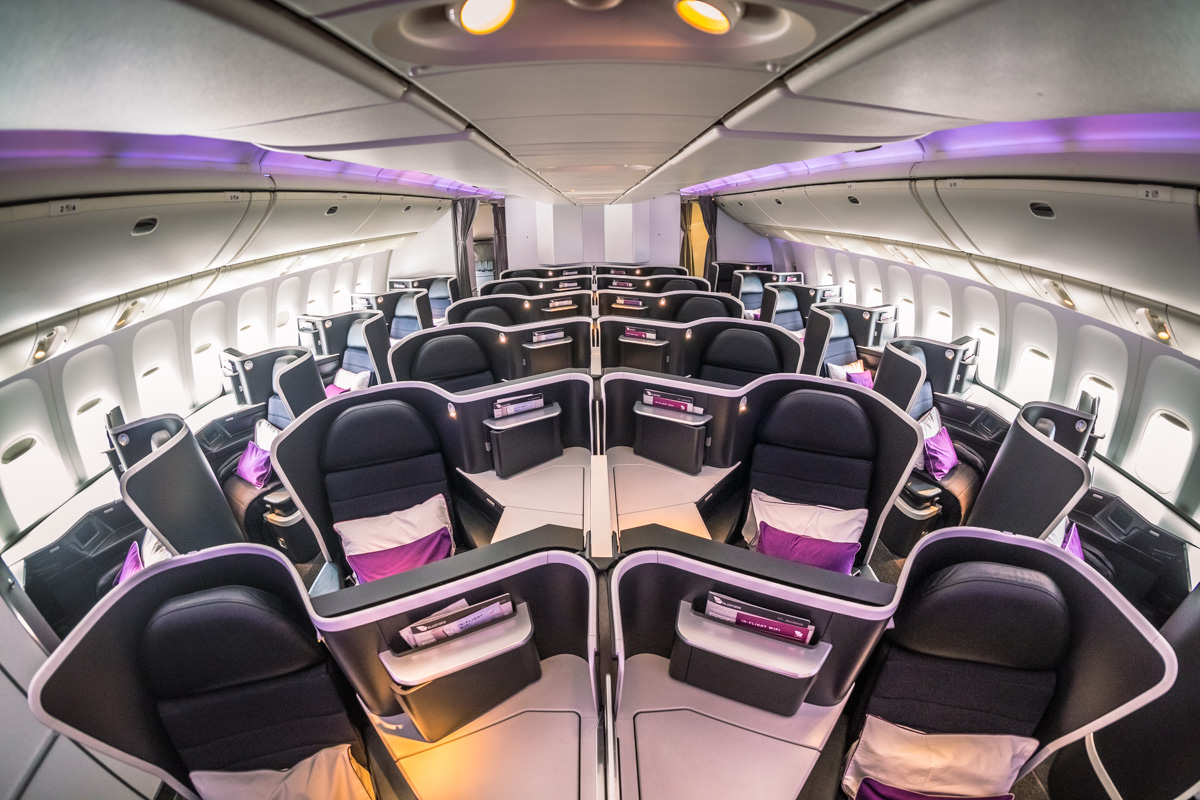 Virgin Australia 777 the business Cabin
