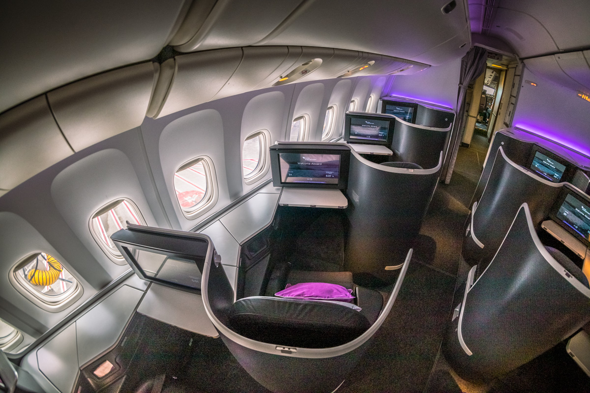 Virgin Australia 777 the business Cabin