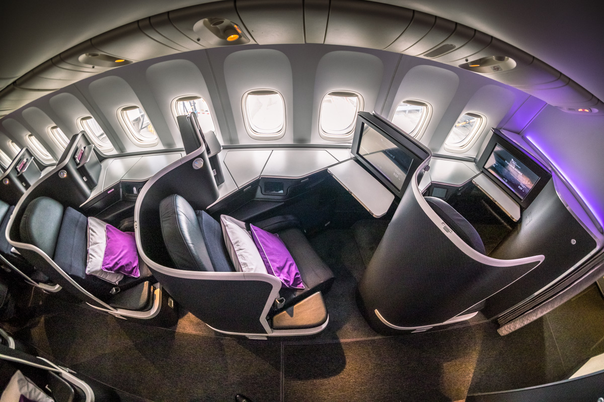 Virgin Australia 777 the business Cabin