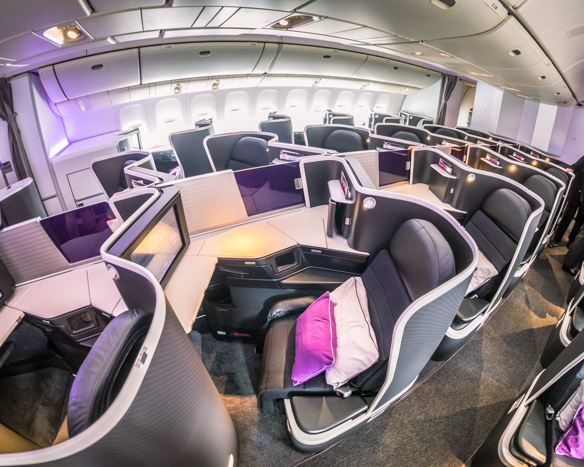 Virgin Australia 777 the business Cabin