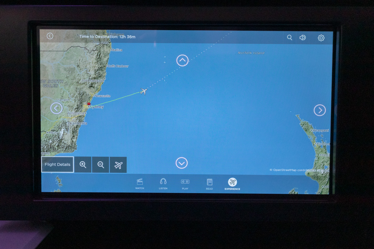 Virgin Australia 777 the business IFE