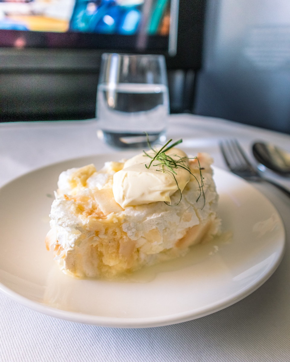 Virgin Australia 777 the business Food and Beverage