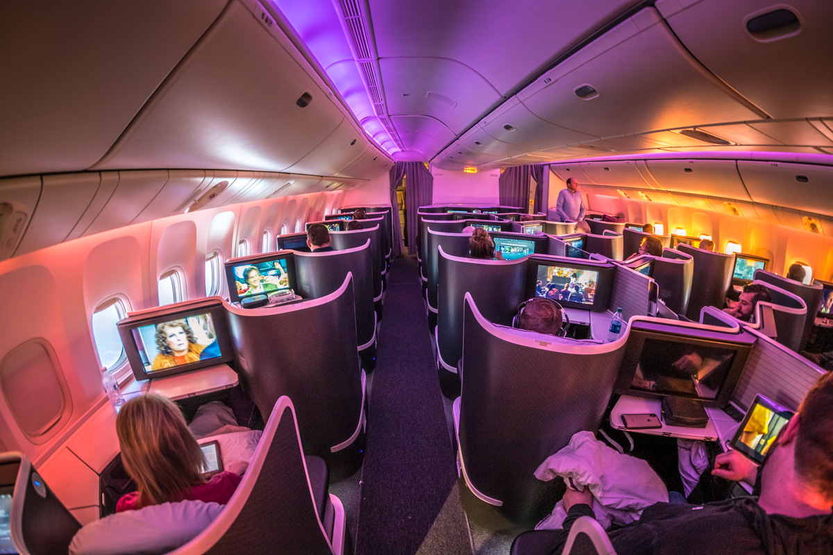 Virgin Australia 777 the business Cabin