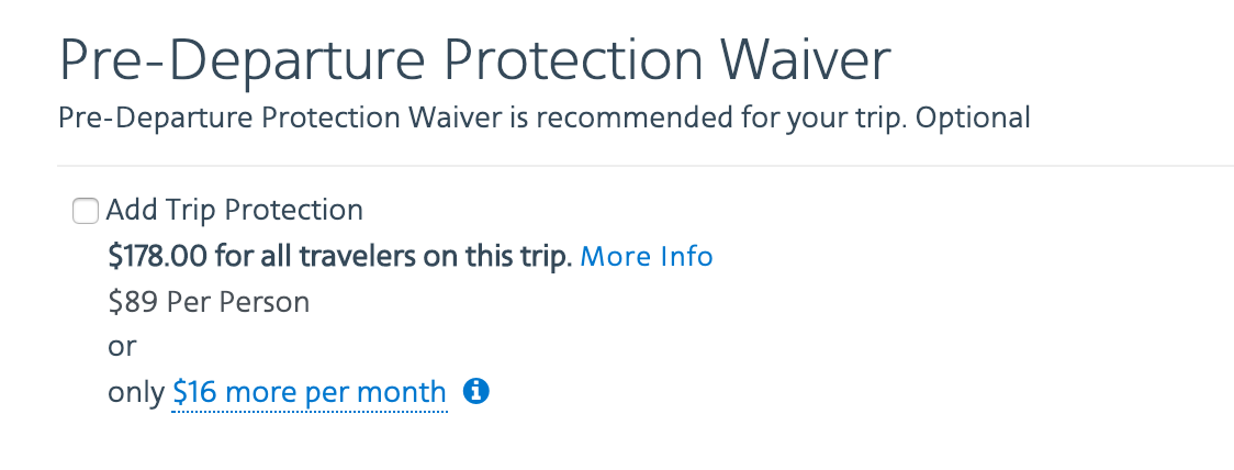 AA Vacations Waiver
