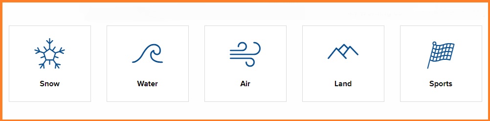 Air land sea activities