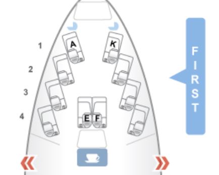 Asiana Airlines 747 First Class Seat Map
