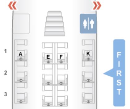 Asiana Airlines A380 First Class Seat Map
