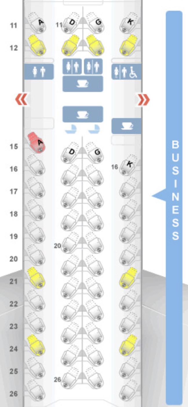 Cathay Pacific 777 Business Seat Map