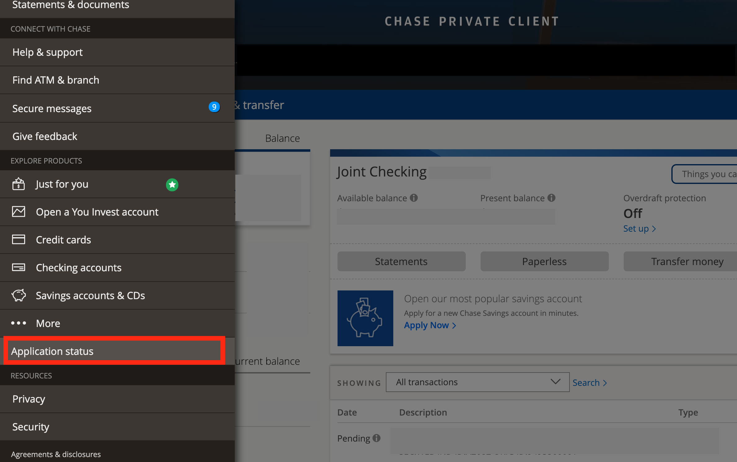Chase Credit Card Checking Application Status