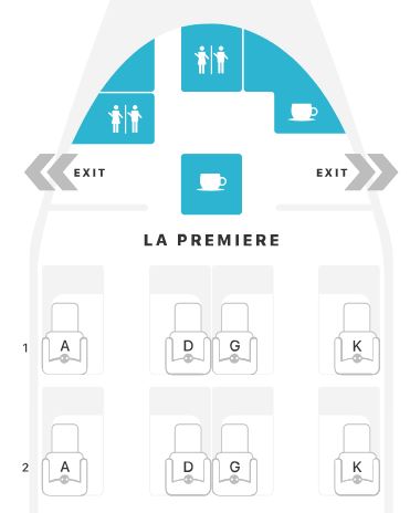 Swiss Air 777-300ER First Class Seat Map SWISS 777-300ER First Class Seat Map